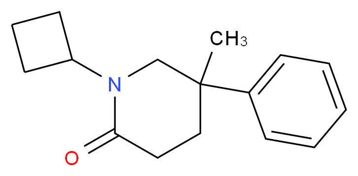 1-cyclobutyl-5-methyl-5-phenylpiperidin-2-one_分子结构_CAS_)