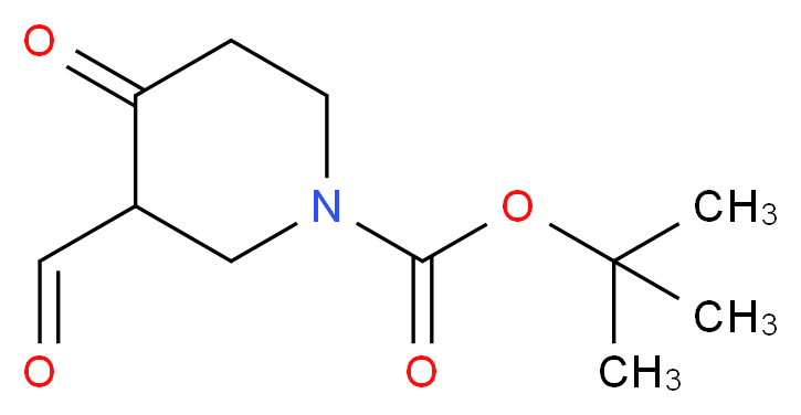 tert-butyl 3-formyl-4-oxopiperidine-1-carboxylate_分子结构_CAS_100501-55-1