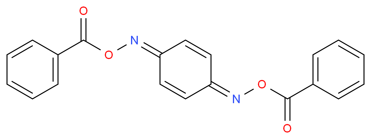 {4-[(benzoyloxy)imino]cyclohexa-2,5-dien-1-ylidene}amino benzoate_分子结构_CAS_120-52-5