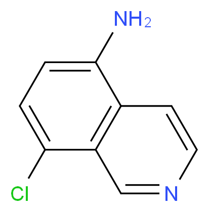 8-Chloroisoquinolin-5-amine_分子结构_CAS_934554-41-3)