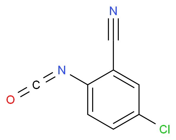 5-chloro-2-isocyanatobenzonitrile_分子结构_CAS_64411-72-9