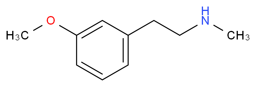 [2-(3-methoxyphenyl)ethyl](methyl)amine_分子结构_CAS_33543-62-3