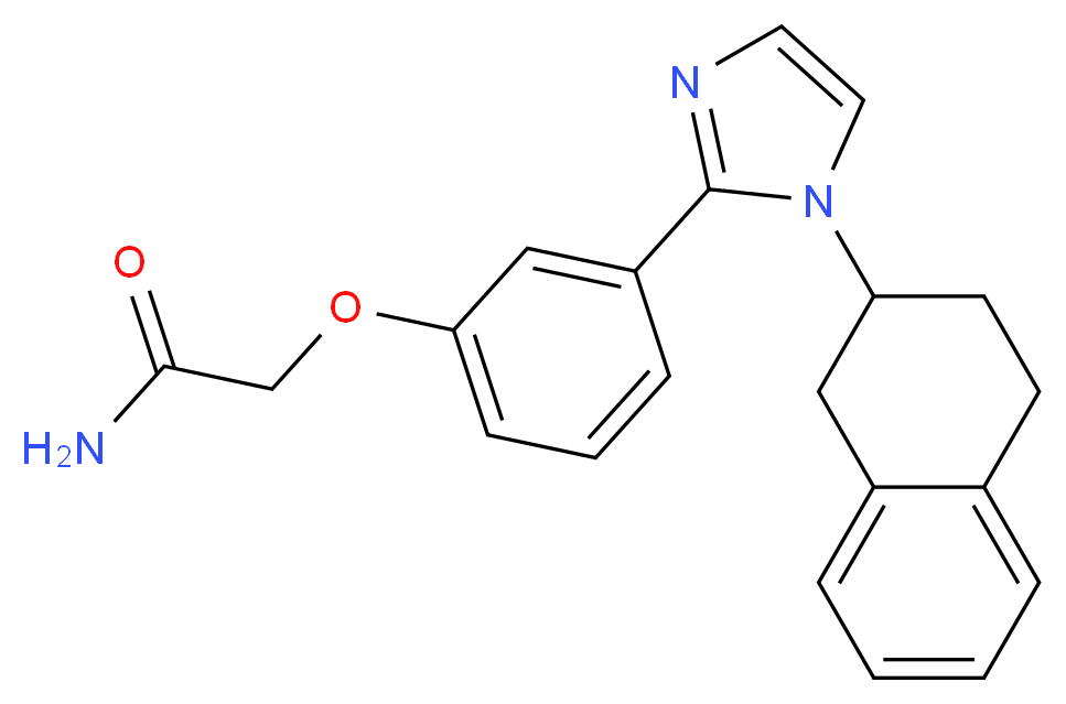 2-{3-[1-(1,2,3,4-tetrahydronaphthalen-2-yl)-1H-imidazol-2-yl]phenoxy}acetamide_分子结构_CAS_)
