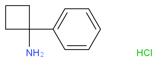 1-Phenylcyclobutylamine hydrochloride _分子结构_CAS_120218-45-3)