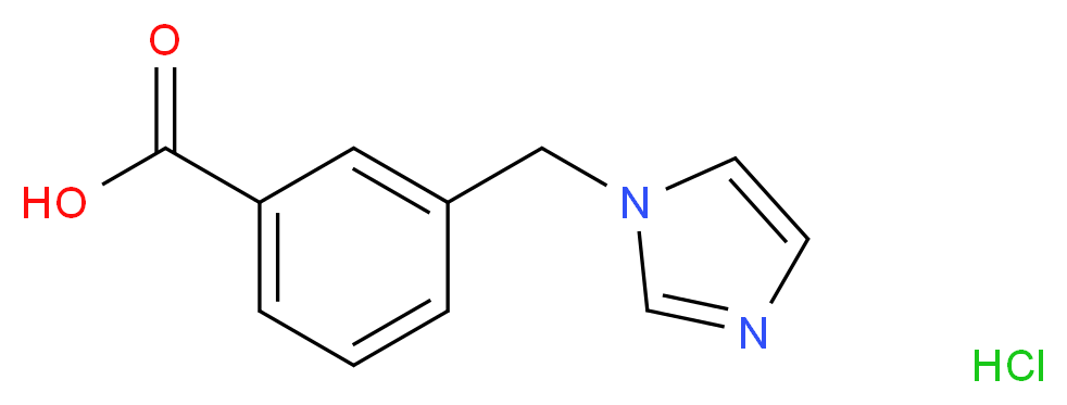 3-(1H-imidazol-1-ylmethyl)benzoic acid hydrochloride_分子结构_CAS_218131-32-9)