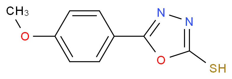 5-(4-Methoxyphenyl)-1,3,4-oxadiazole-2-thiol_分子结构_CAS_23766-26-9)