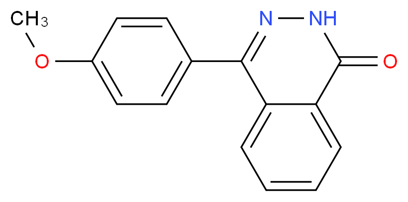 4-(4-甲氧苯基)-1-(2H)-酞嗪酮_分子结构_CAS_57353-93-2)