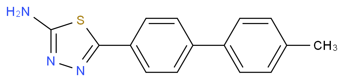 5-(4'-Methyl-[1,1'-biphenyl]-4-yl)-1,3,4-thiadiazol-2-amine_分子结构_CAS_1255574-36-7)