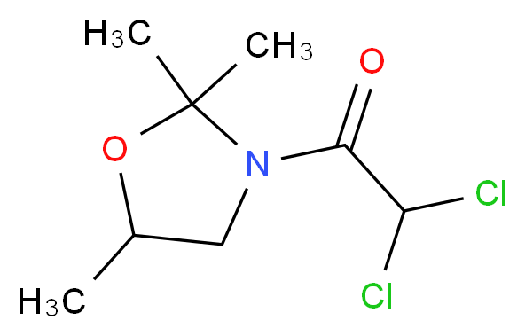 3-(dichloroacetyl)-2,2,5-trimethyloxazolidine_分子结构_CAS_52836-31-4)