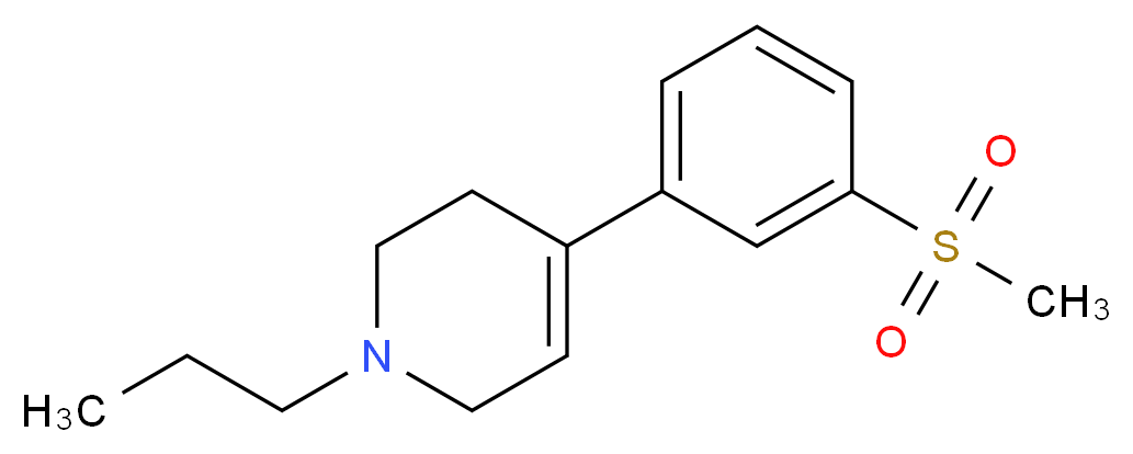 4-[3-(Methylsulfonyl)phenyl]-1-propyl-1,2,3,6-tetrahydropyridine_分子结构_CAS_346688-39-9)