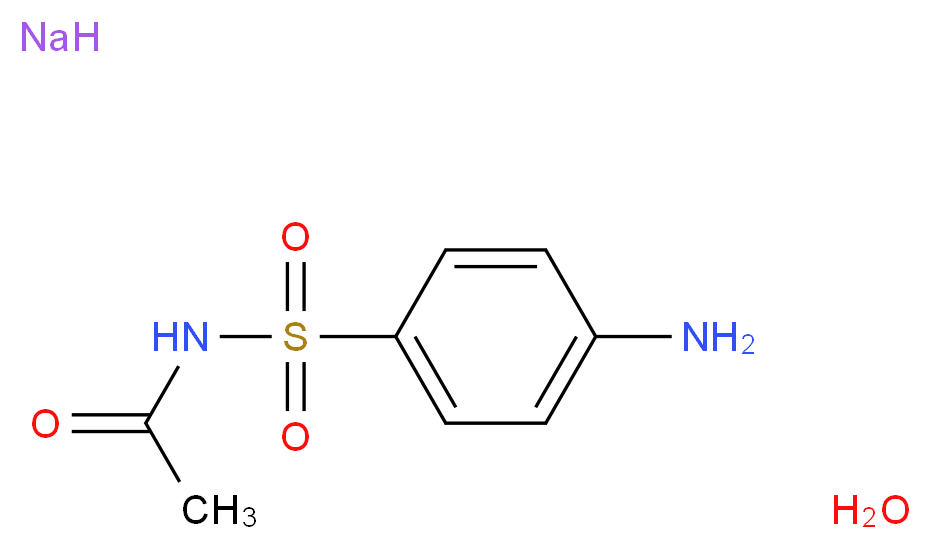 N-(4-aminobenzenesulfonyl)acetamide hydrate sodium_分子结构_CAS_6209-17-2