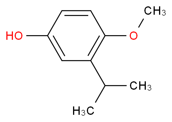 4-methoxy-3-(propan-2-yl)phenol_分子结构_CAS_13523-62-1