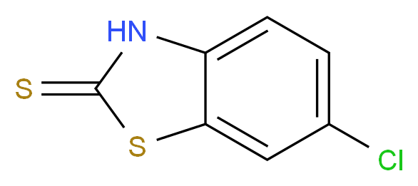 6-chloro-2,3-dihydro-1,3-benzothiazole-2-thione_分子结构_CAS_51618-29-2