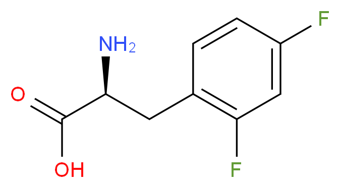 rac-(2R)-2-amino-3-(2,4-difluorophenyl)propanoic acid_分子结构_CAS_32133-35-0