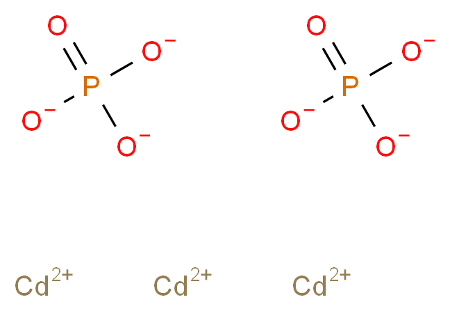 tricadmium(2+) ion diphosphate_分子结构_CAS_13847-17-1