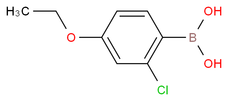 (2-chloro-4-ethoxyphenyl)boronic acid_分子结构_CAS_313545-44-7