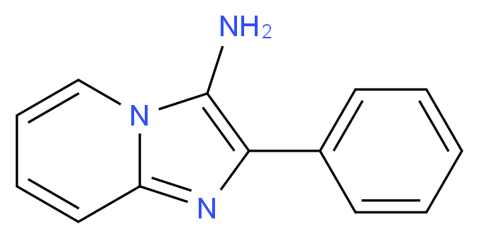 2-phenylimidazo[1,2-a]pyridin-3-amine_分子结构_CAS_3999-29-9