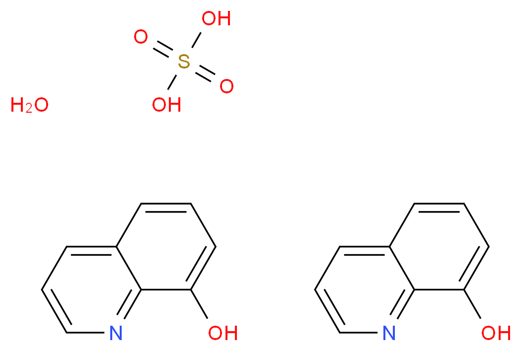 8-羟基喹啉 半硫酸盐 半水合物_分子结构_CAS_207386-91-2)