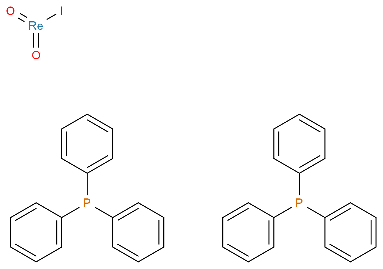 碘代二氧双(三苯基磷)铼(V)_分子结构_CAS_23032-93-1)