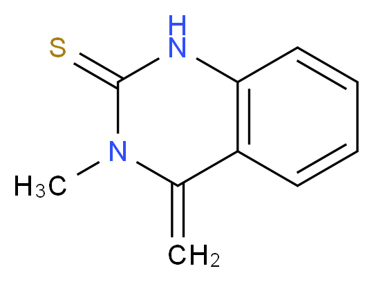 3-methyl-4-methylidene-1,2,3,4-tetrahydroquinazoline-2-thione_分子结构_CAS_14333-74-5