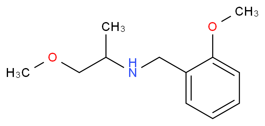 [(2-methoxyphenyl)methyl](1-methoxypropan-2-yl)amine_分子结构_CAS_355818-30-3