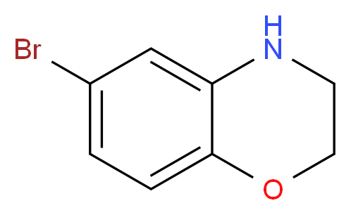 6-bromo-3,4-dihydro-2H-1,4-benzoxazine_分子结构_CAS_105655-01-4