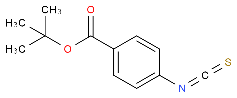 4-异硫氰基苯甲酸叔丁酯_分子结构_CAS_486415-37-6)