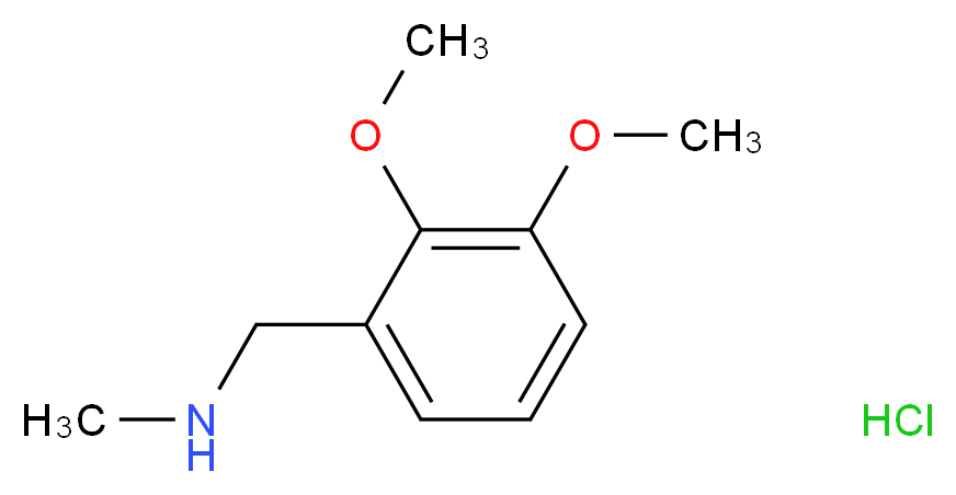 [(2,3-dimethoxyphenyl)methyl](methyl)amine hydrochloride_分子结构_CAS_1158741-90-2