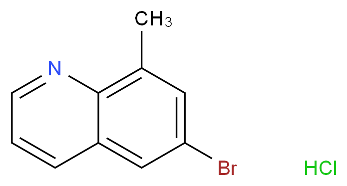 6-bromo-8-methylquinoline hydrochloride_分子结构_CAS_1257665-18-1