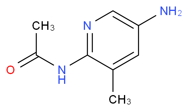 N-(5-amino-3-methylpyridin-2-yl)acetamide_分子结构_CAS_1196152-84-7)