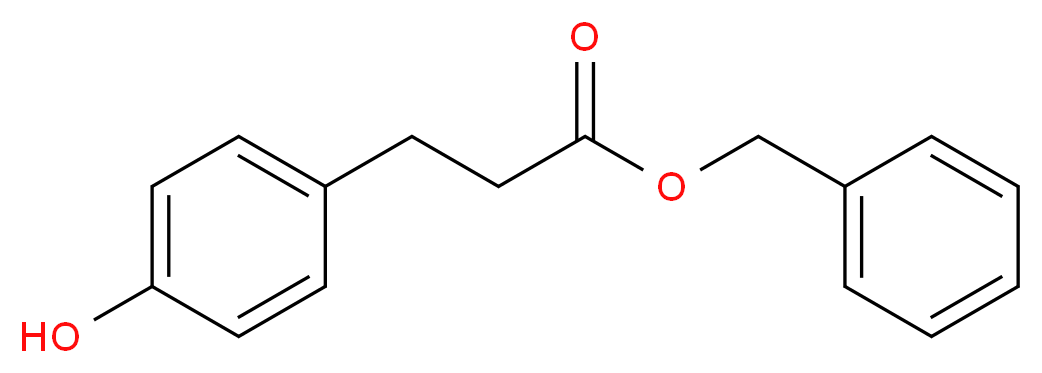 benzyl 3-(4-hydroxyphenyl)propanoate_分子结构_CAS_31770-76-0