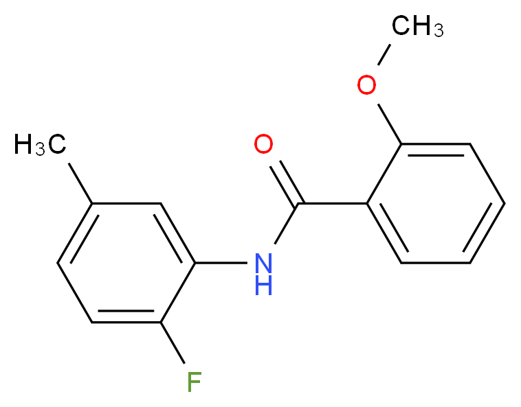 N-(2-Fluoro-5-methylphenyl)-2-methoxybenzamide_分子结构_CAS_916037-60-0)