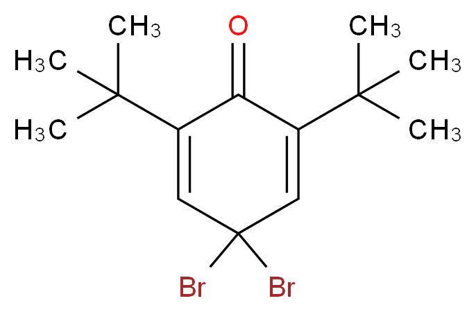 4,4-Dibromo-2,6-di-tert-butylcyclohexa-2,5-dienone_分子结构_CAS_1144-36-1)