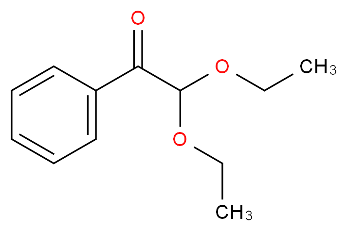 2,2-diethoxy-1-phenylethan-1-one_分子结构_CAS_6175-45-7