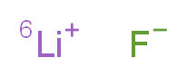 (<sup>6</sup>Li)lithium(1+) ion fluoride_分子结构_CAS_14885-65-5