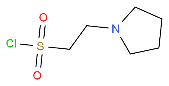 2-(pyrrolidin-1-yl)ethane-1-sulfonyl chloride_分子结构_CAS_1174395-84-6