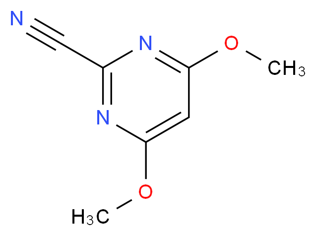 4,6-dimethoxypyrimidine-2-carbonitrile_分子结构_CAS_139539-63-2