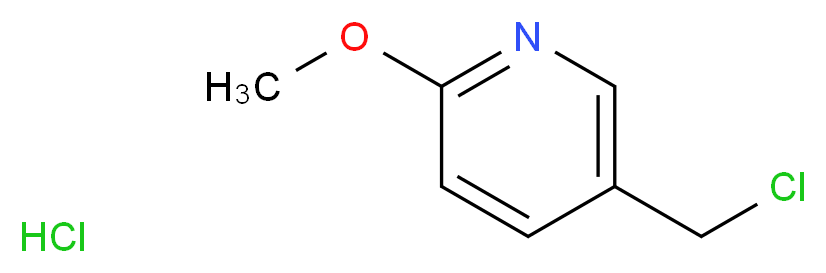 5-(Chloromethyl)-2-methoxypyridine hydrochloride_分子结构_CAS_120276-36-0)