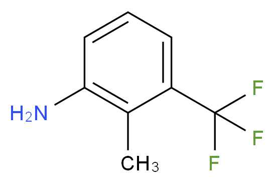 3-氨基-2-甲基三氟甲苯_分子结构_CAS_54396-44-0)