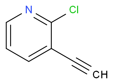 2-chloro-3-ethynylpyridine_分子结构_CAS_1196156-69-0