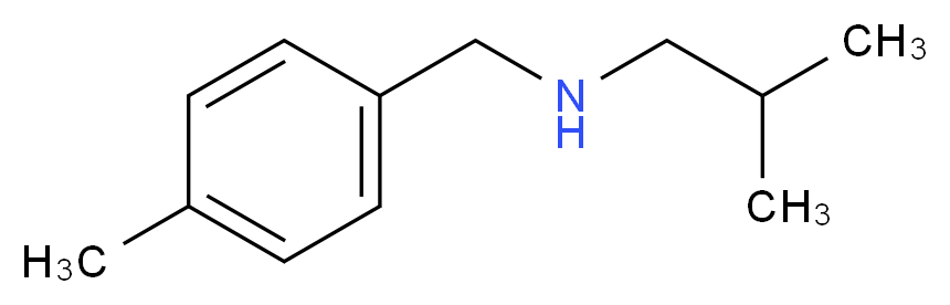 2-methyl-N-(4-methylbenzyl)-1-propanamine_分子结构_CAS_869942-00-7)