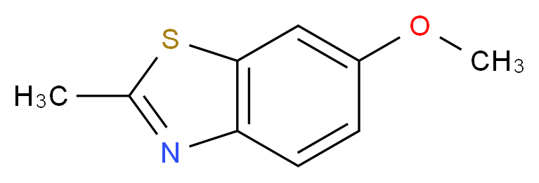 6-甲氧基-2-甲基苯并噻唑_分子结构_CAS_2941-72-2)