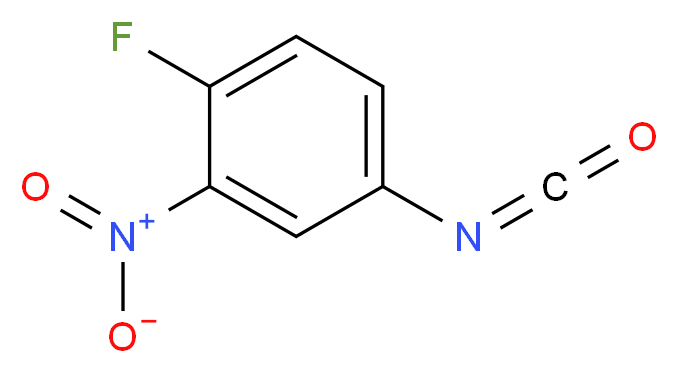 4-Fluoro-3-nitrophenyl isocyanate_分子结构_CAS_65303-82-4)