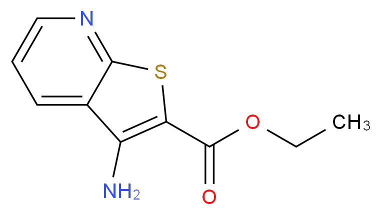 ethyl 3-aminothieno[2,3-b]pyridine-2-carboxylate_分子结构_CAS_52505-46-1