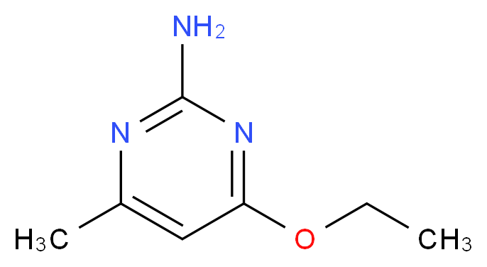 4-ethoxy-6-methyl-2-pyrimidinamine_分子结构_CAS_7749-48-6)