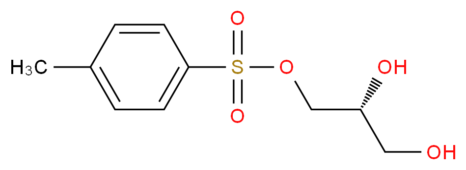 (R)-对甲苯磺酸-1-甘油酯_分子结构_CAS_41274-09-3)