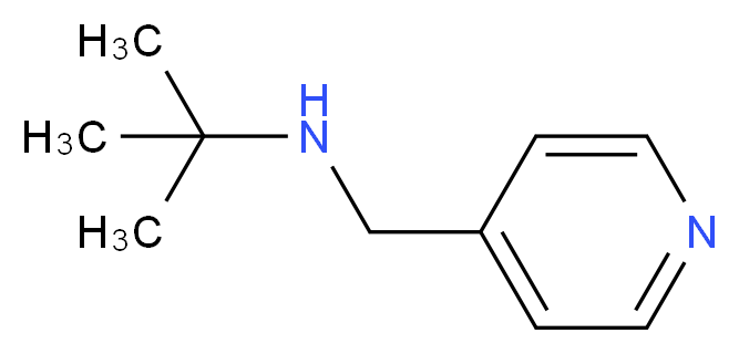 2-methyl-N-(4-pyridinylmethyl)-2-propanamine_分子结构_CAS_341008-29-5)