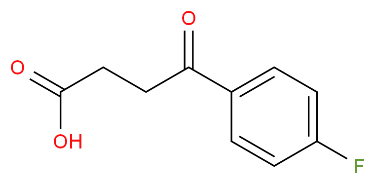 3-(4-氟苯甲酰)丙酸_分子结构_CAS_366-77-8)