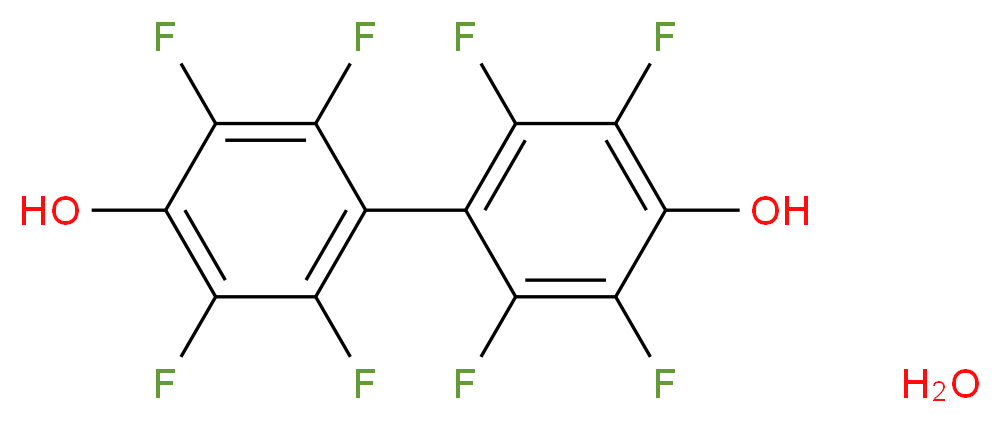 4,4'-Di(hydroxy)octafluorobiphenyl hydrate_分子结构_CAS_205926-99-4)