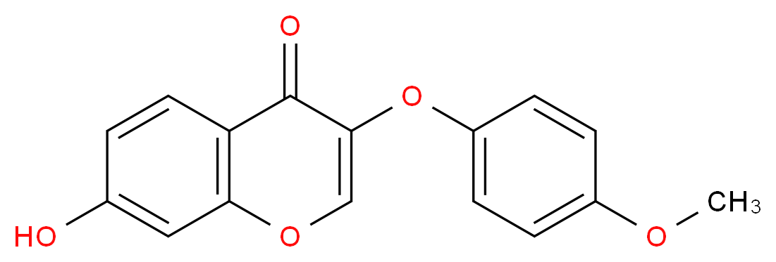 7-hydroxy-3-(4-methoxyphenoxy)-4H-chromen-4-one_分子结构_CAS_137987-99-6